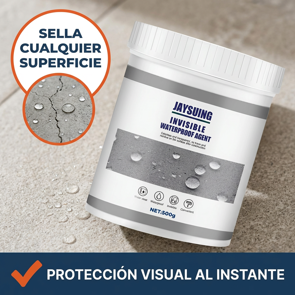 Sellador Impermeabilizante Transparente - Repara grietas al instante