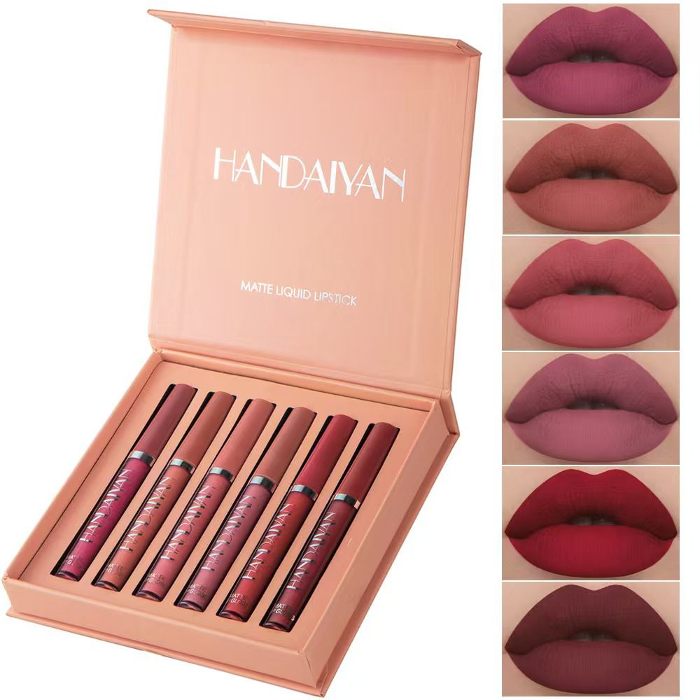 HANDAIYAN™ – Set de 6 Labiales Mate de Larga Duración