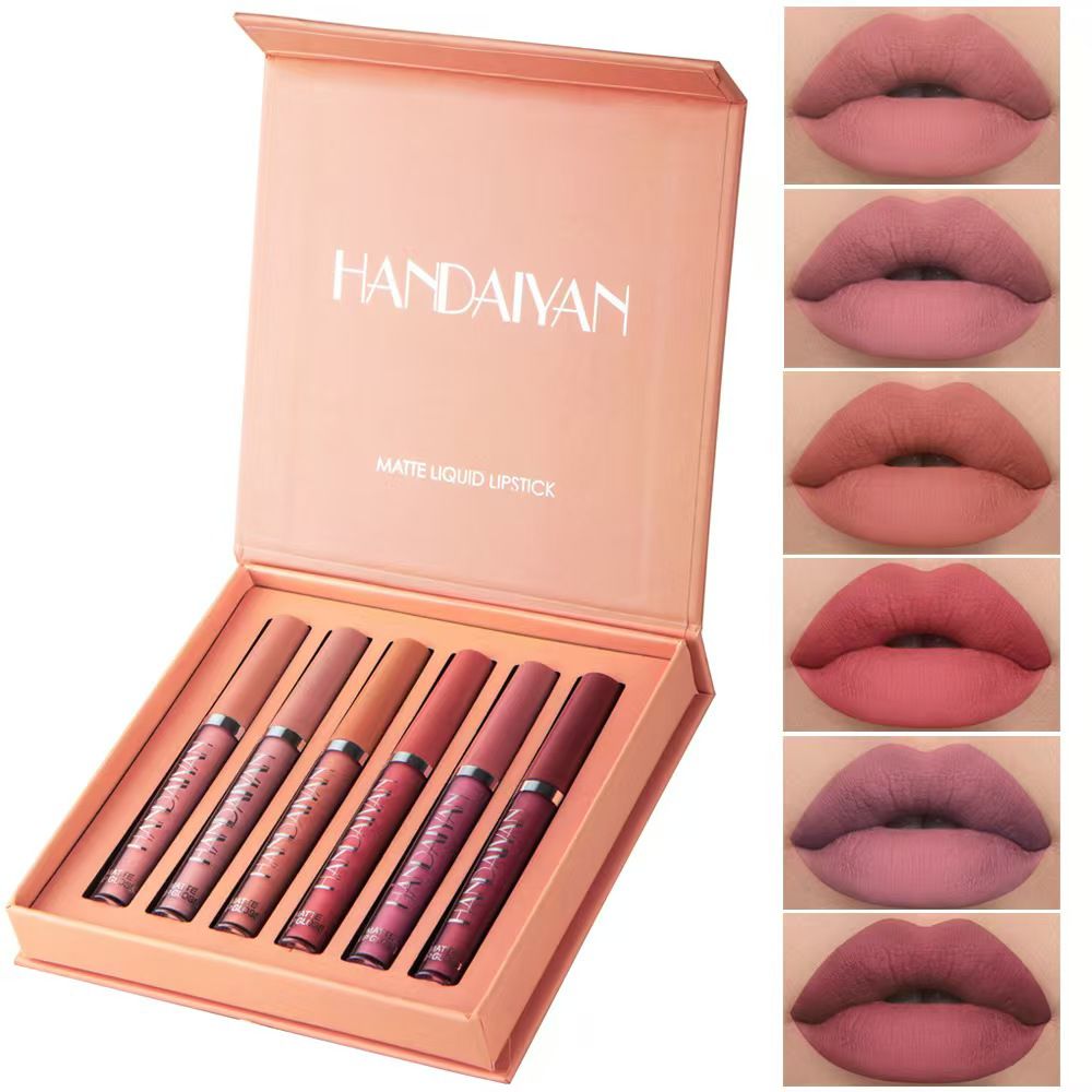 HANDAIYAN™ – Set de 6 Labiales Mate de Larga Duración