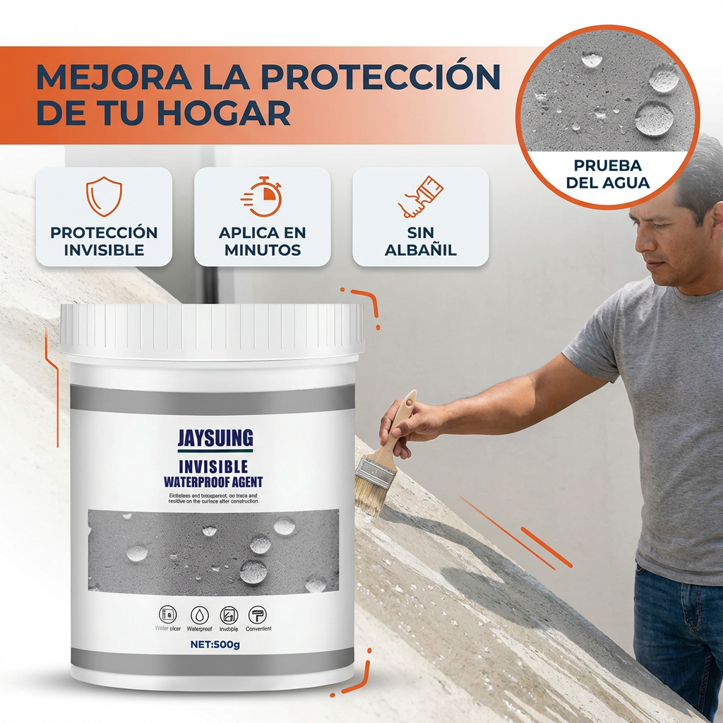 Sellador Impermeabilizante Transparente - Repara grietas al instante