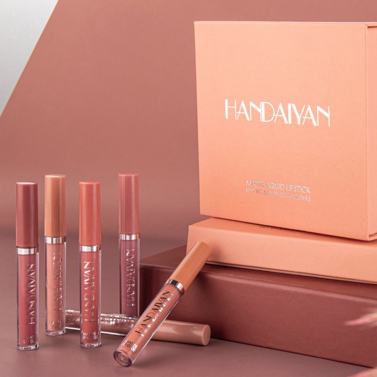 HANDAIYAN™ – Set de 6 Labiales Mate de Larga Duración